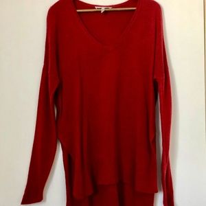 BCBGeneration Red HiLow Tunic Sweater